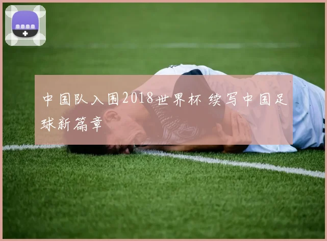 中国队入围2018世界杯 续写中国足球新篇章
