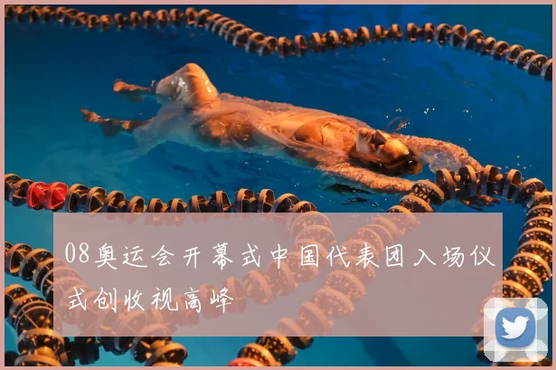 08奥运会开幕式中国代表团入场仪式创收视高峰