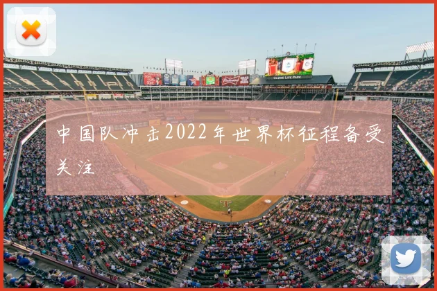 中国队冲击2022年世界杯征程备受关注